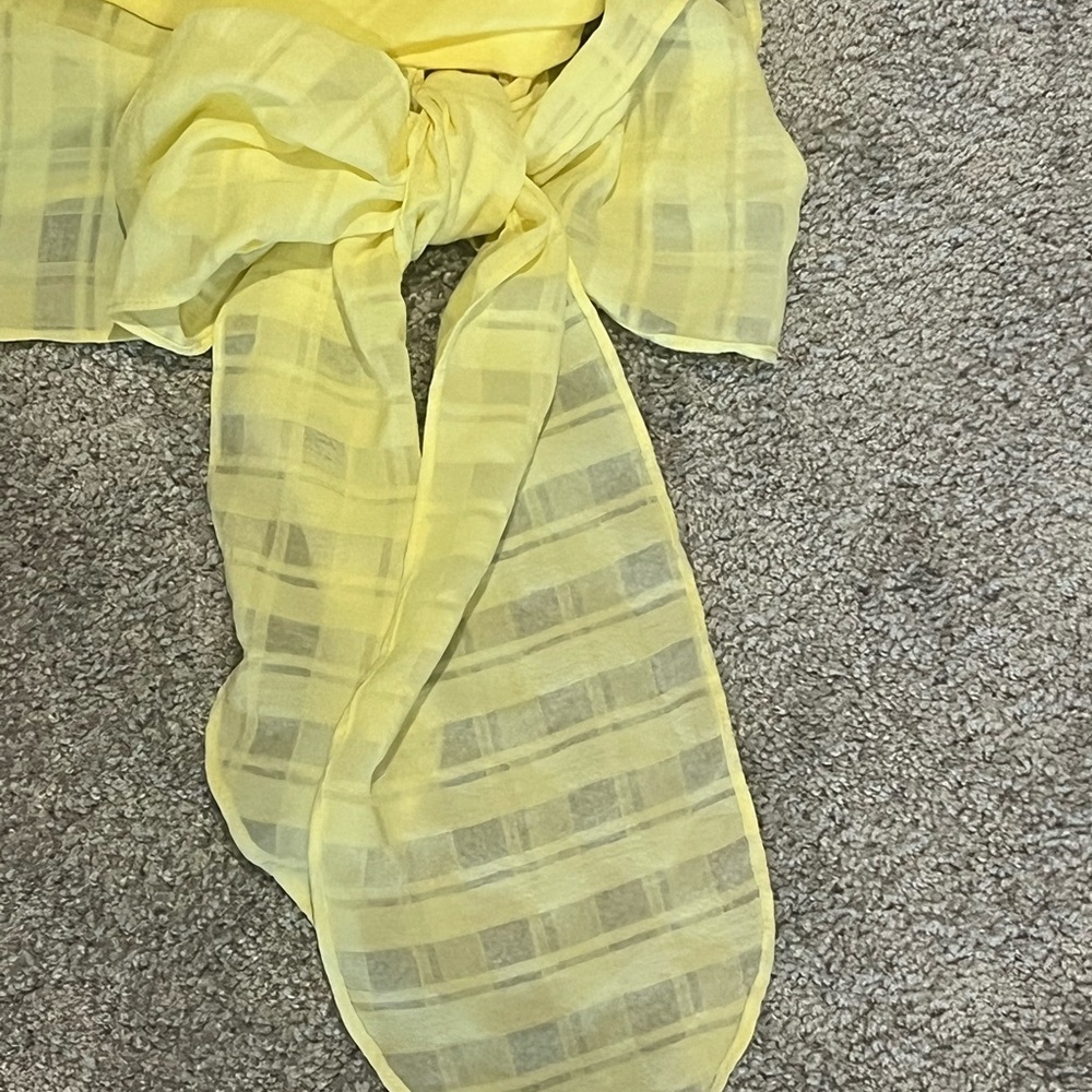 Amanda Uprichard SLEEVELESS BEXLEY TOP in Allegro/Lemon Yellow Size: XS - Picture 4 of 11